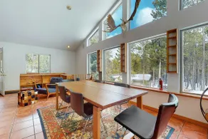 Dog-friendly home with large deck, hot tub, woodstove, W/D, & serene setting - Image 2
