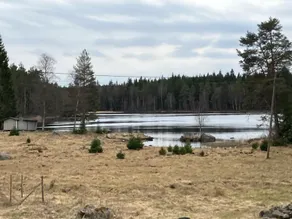 The cabin by the lake in the middle of the forest. - Image 3