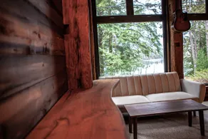 Lakeside reclaimed barn wood timber frame cabin - Image 2