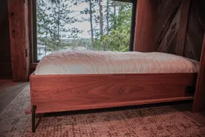 Lakeside reclaimed barn wood timber frame cabin - Image 3