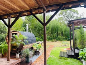INN TO ONE Dome & Trailer, Entire Building Rental, 400 m² Garden, Sauna, Jacuzzi, Calligrapher, Unique Bamboo Grove Villa - Image 4