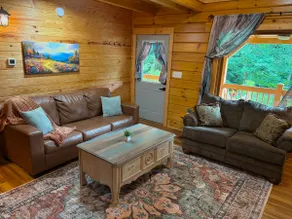 Cozy Dunlap cabin getaway with creek and playset - Image 2