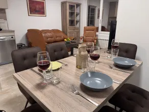 2BR Airport Apartment • Free Parking & Metro - Image 3