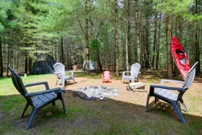 Short Walk to Lawrence Lake! Rustic Cabin w/ Deck - Image 3