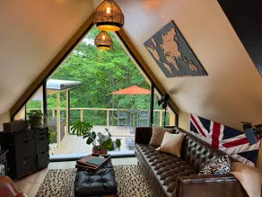 A-Frame + Private Hot Tub + Walk to Main St - Image 3