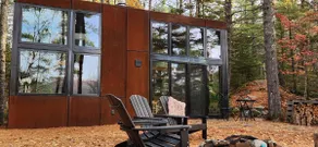 Waterfront Architectural Cabin | Fall + Campfire - Image 4