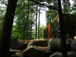 Waterfront Architectural Cabin | Fall + Campfire - Image 2