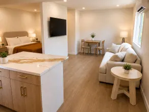 Bright Modern Studio • Full Kitchen • Washer/Dryer - Image 2