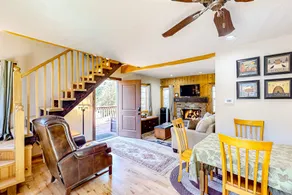 Mountain-view 2BR with fireplace & outdoor space - Image 5