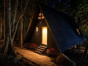 Hidden A-Frame Forest Cabin |Private Balcony &Pool - Image 4