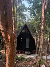 Hidden A-Frame Forest Cabin |Private Balcony &Pool - Image 2