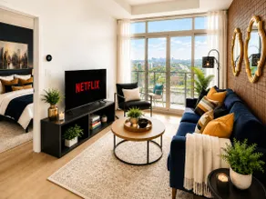 New 1BR+Den w/ Free Parking | 12min GO to Downtown - Image 2