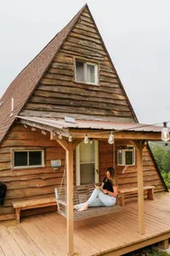 Secluded Catskills A-Frame on 25 Acres — UTV - Image 3