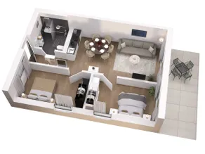 Garden & Sunset | Terrace + Sauna | Mira Residence - Image 4
