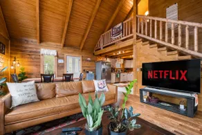 The Hemlock | Modern Log Cabin + Mountain Views - Image 5