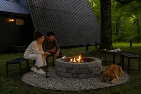 Luxury A Frame w Fire Pit - Image 4