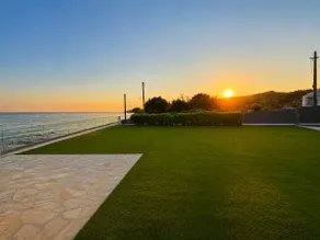 Aegean Horizon Seafront Luxury Villa Plomari Garden Level - Image 3