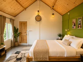 Wooden lux cabin in oxyzone Homestay Coorg - Image 5