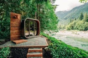 Icelandic Spa A-Frame | Sauna + River Hot Tub - Image 4