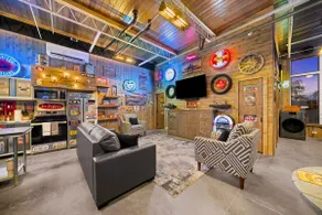 Historic Gas Station Converted Retro Neon Garage! - Image 2
