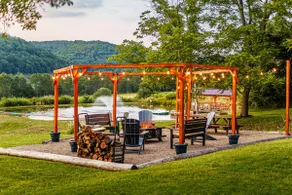Cabin on Private Pond | Kayak, Fire Pit, Swing Set - Image 3