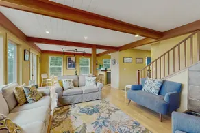 Ocean View 3BR Home with Fireplace and Deck - Image 5