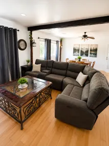 Rustic 4BR Retreat | Hot Tub, Fire Pit & Games - Image 3