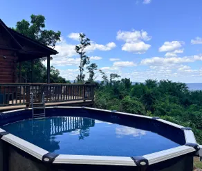 Secluded Log Cabin - Pool, Hot tub & Amazing Views - Image 3