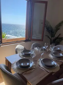Panoramic sea front housewith garden and beach directly below - Image 2