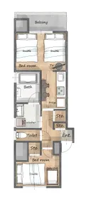 6 Mins From Hisaya St. ★Marunouchi 2Bedrooms WiFi - Image 3