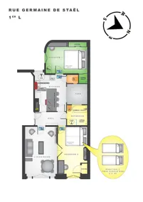 1L Eiffel Tower Charm & character 2 bedrooms - Image 4