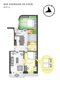 5L Eiffel Tower Luxury Terrace & View 2 Bedrooms - Image 3