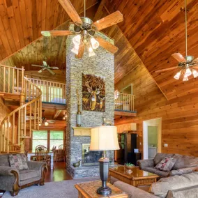 Peaceful Hills Retreat Lodge with a Great View,  a Pond, a Fireplace, Sleeps 10. - Image 2