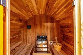 The Palmer Farmhouse Pool Spa Putting Sauna Walk t - Image 3
