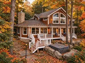 Bear's Den: 4-Bed Lakefront Hot Tub Cabin - Image 2