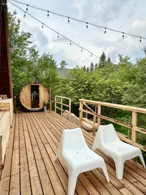 Cozy A-Frame & Barrel Sauna in Tillicum Beach - Image 4