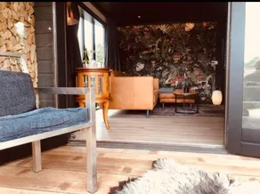 The Bali chalet with private heated pool - Image 3