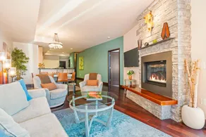 2BR mtn-view condo with fireplace, balcony, grill - Image 2