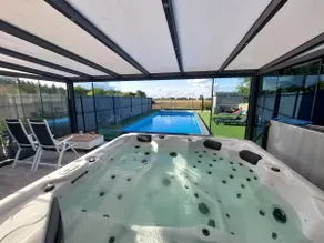 Villa with heated pool, hot tub, sauna, Tournay. - Image 4