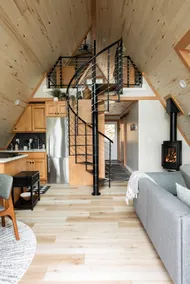 Ellijay Riverfront A-Frame | Sauna & Private Trail - Image 2