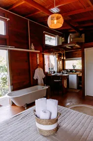Romantic Chalet | Heated Bathtub • Fireplace • River - Image 3