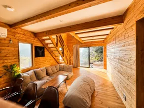 Log cabin overlooking the sea | Campfire in a private rural setting - Image 2