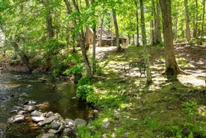 Riverfront rustik bjælkehytte - Image 5