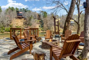 Creekfront Cabin with Waterfall, Hot Tub, Fire Pit - Image 4
