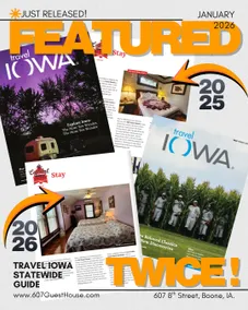 1800s Home+Train & Iowa Decor+Perks+Walk Downtown - Image 3
