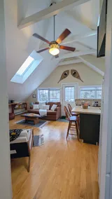 Sunny Alpine Suite • Walk to Lake • Private Deck - Image 4
