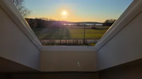 Attic floor with views over fields and sea - Image 5