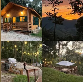 Farmhouse cabin with hot tub and sunset - Image 2