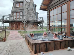 Veski sauna house with outdoor hot tub and billiard table - Image 2