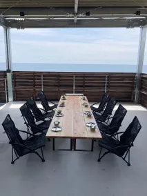 We offer an extraordinary space with a fire pit and BBQ, overlooking the magnificent Pacific Ocean. Limited to one group - Image 5